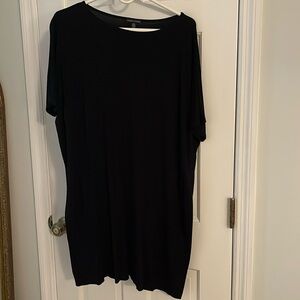Eileen Fisher black jersey dress